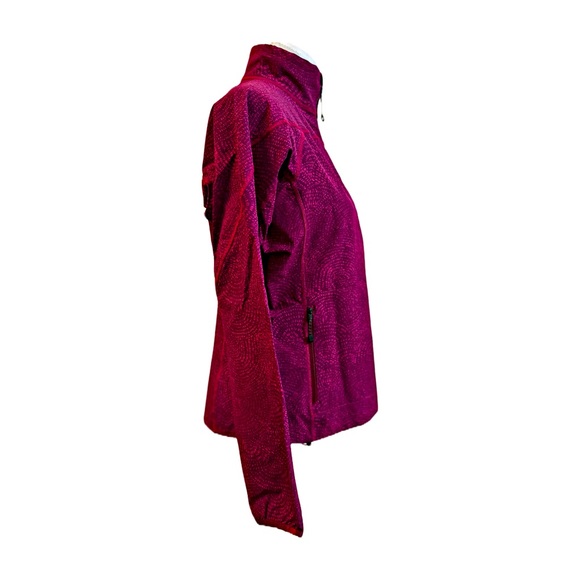 Eddie Bauer First Accent Sandstone Soft Shell Jacket Size M Burgundy Pink - Picture 3 of 15